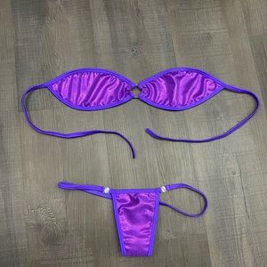 Purple thong Bikini